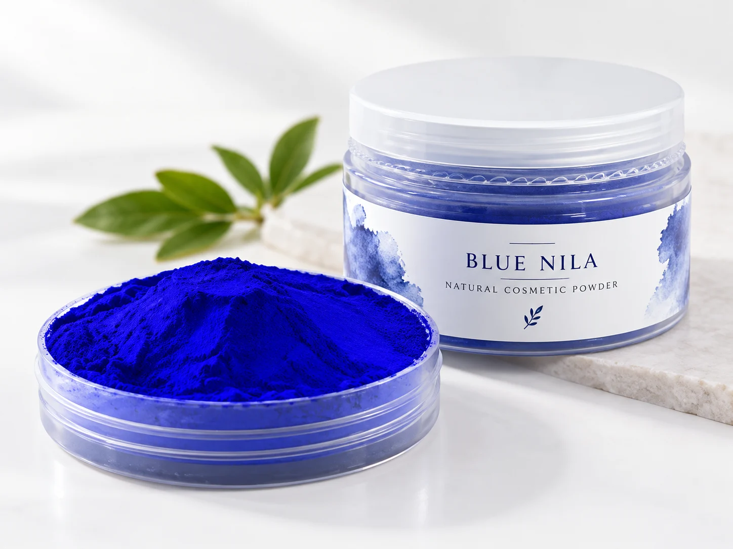 Blue nila powder from Morocco