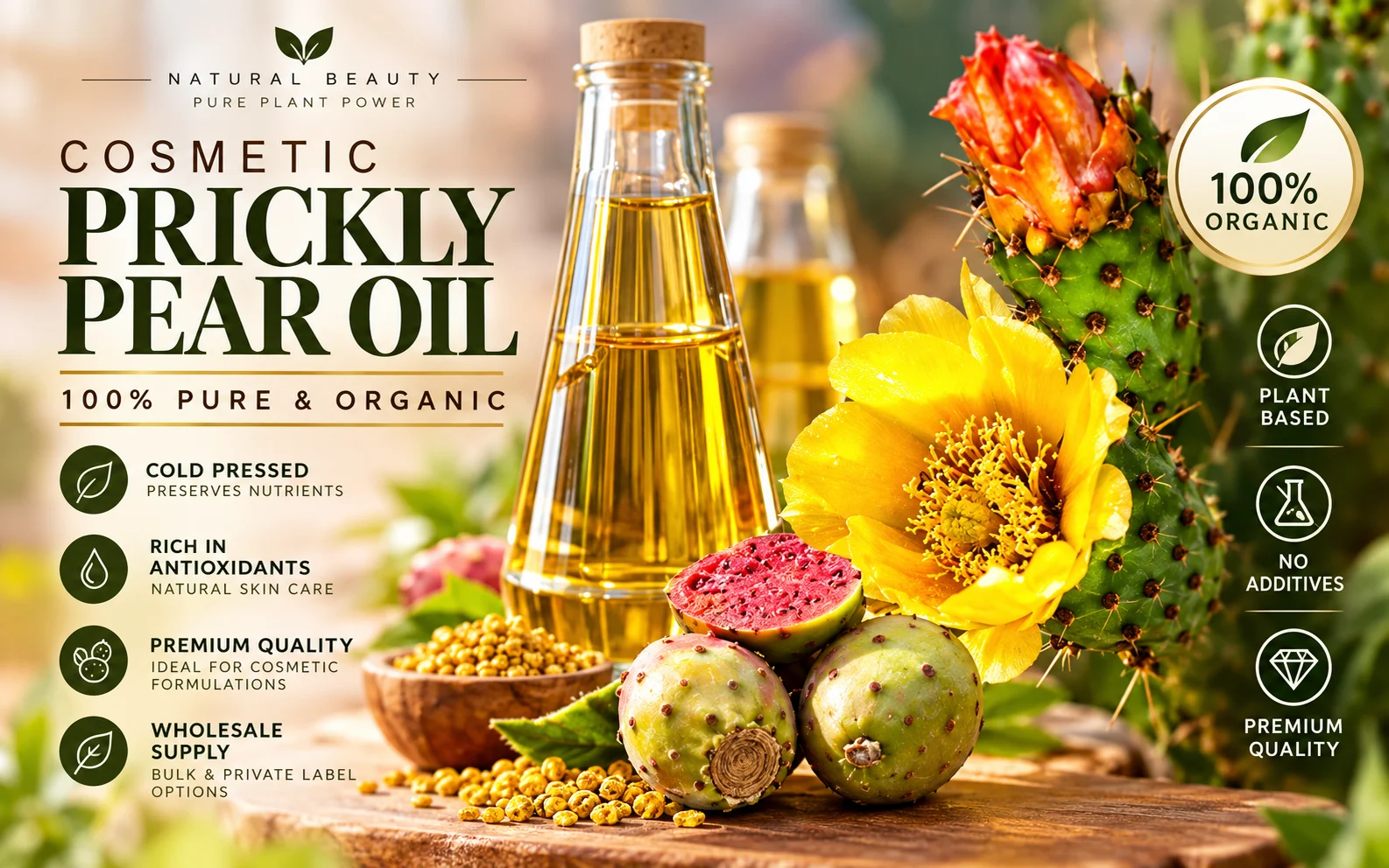 Prickly pear seed oil
