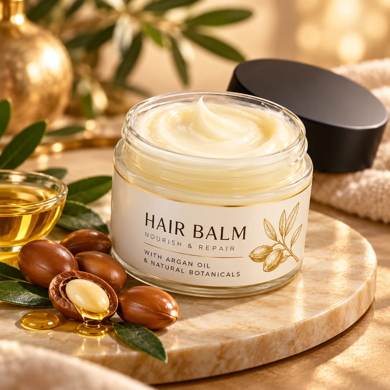Argan oil hair balm